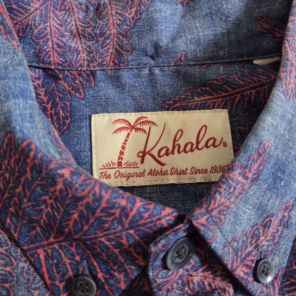 Mens KAHALA Aloha Shirt (sz:M) - Picture 3 of 4